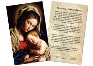 Prayer Card for Motherhood Prayer Card for Motherhood