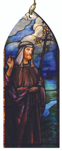 St. Joseph Stained Glass Wood Ornament St. Joseph Stained Glass Wood Ornament
