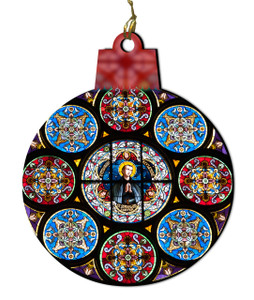 St. Stanislaus Kostka Stained Glass Wood Ornament St. Stanislaus Kostka Stained Glass Wood Ornament