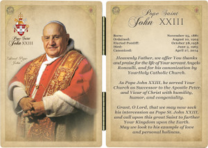 Pope St. John XXIII Prayer Diptych Pope St. John XXIII Prayer Diptych