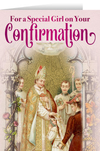 Girl's Confirmation Greeting Card Girl's Confirmation Greeting Card
