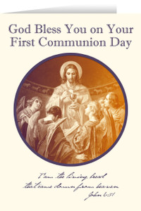 Christ, Bread of Angels First Communion Greeting Card III Christ, Bread of Angels First Communion Greeting Card III