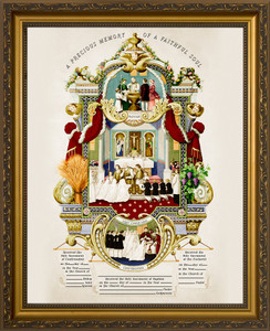Traditional Sacraments of Initiation Record Certificate in Gold Frame Traditional Sacraments of Initiation Record Certificate in Gold Frame