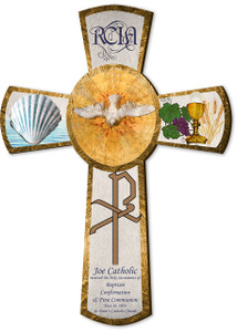 Personalized RCIA Gift Cross 10" Personalized RCIA Gift Cross 10"