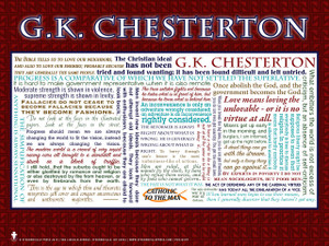 G. K. Chesterton Quote Poster G. K. Chesterton Quote Poster