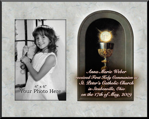 Eucharist Detail Personalized Photo Plaque