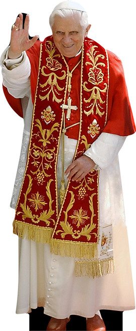 Benedict XVI in Red Lifesize Standee