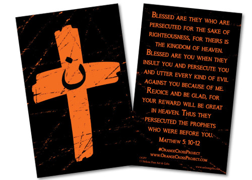 Orange Cross Project Prayer Card