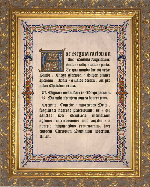 Angelus English or Latin Large Prayer Holy Card -  Israel