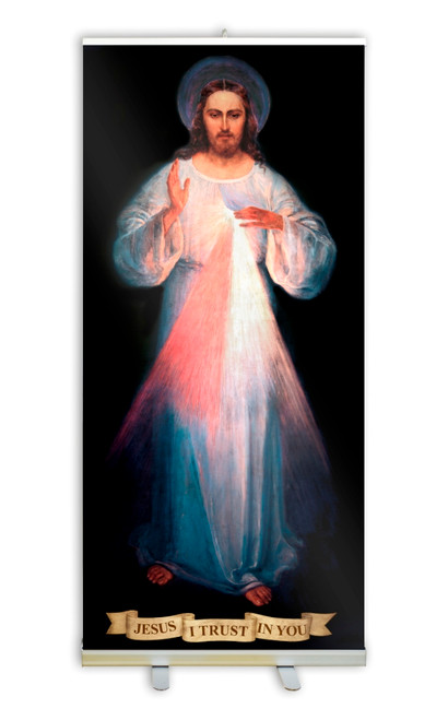 pix First Original Divine Mercy Image divine mercy vilnius original banner stand