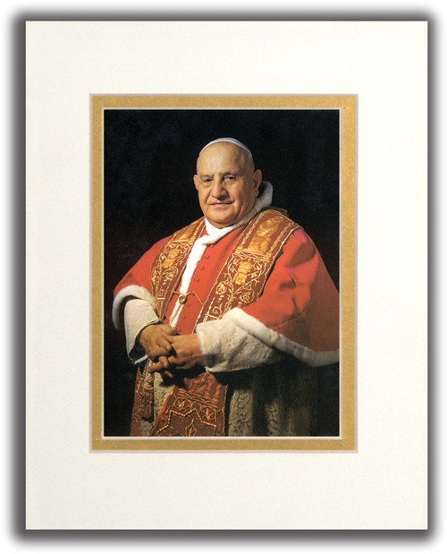 Pope Saint John XXIII Formal Matted Print Catholic to the Max