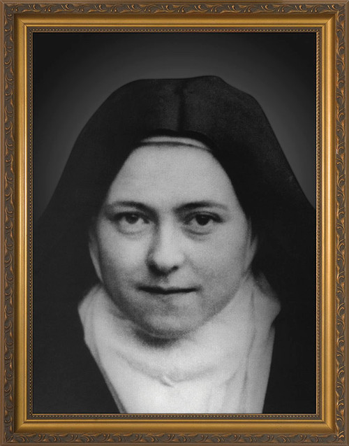 St. Therese of Lisieux - Gold Framed Art - Catholic to the Max - Online ...