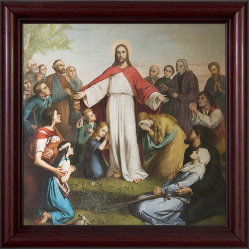 Jesus with the Children Framed Art