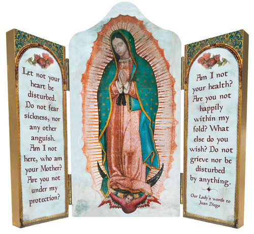 Our Lady of Guadalupe Triptych Plaque