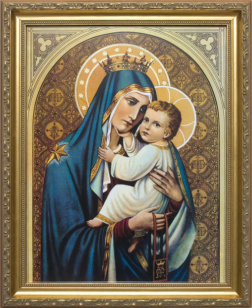 Our Lady of Mt. Carmel Framed Art Catholic to the Max Online