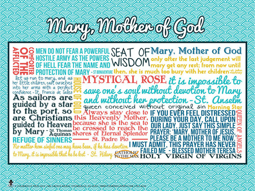 Mary, Mother of God Quote Poster