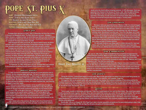 St. Pope Pius X Explained Poster