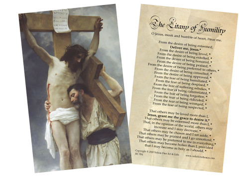 Litany of Humility Holy Card - Catholic to the Max - Online Catholic Store