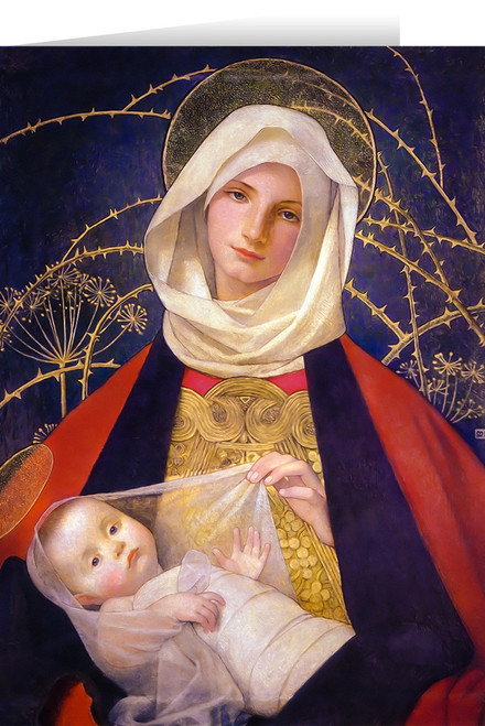 Madonna and Child by Marianne Stokes Greeting Card
