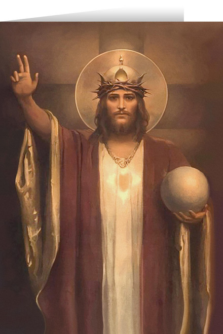 Christ the King by Chambers Restored Greeting Card