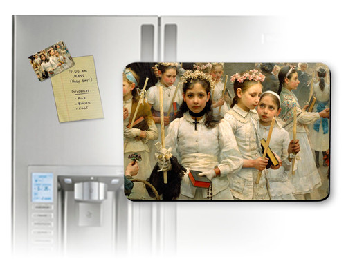 After the First Holy Communion (Detail 3 Girls) Magnet