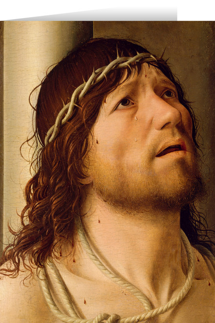 Christ at the Column by Antonello da Messina Card