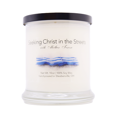 "Seeking Christ in the Streets with Mother Teresa"  Jasmine Soy Candle
