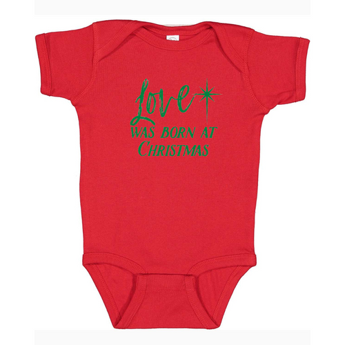 "Love was Born at Christmas" Baby Onesie