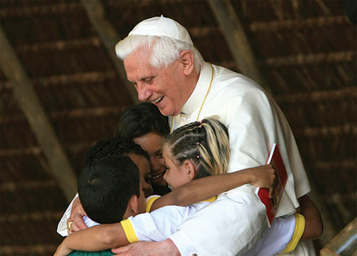 Pope Benedict XVI with Children Dozen Postcards