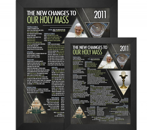 New Mass Changes Poster - Catholic to the Max - Online Catholic Store