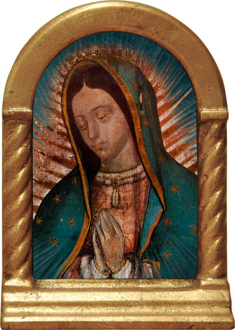Our Lady of Guadalupe Detail Desk Shrine - Catholic to the Max - Online ...