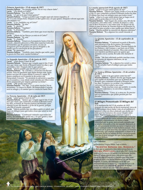 Spanish Our Lady of Fatima Explained Poster
