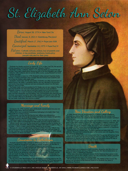 St. Elizabeth Ann Seton Explained Poster