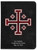 Personalized Catholic Bible with Cross of Jerusalem (Crusader) Cover - Black RSVCE