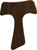 Franciscan Tau Wood Cross - Walnut