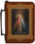 Personalized Bible Cover with Divine Mercy Graphic - Tawny