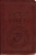 Laser Embossed Catholic Bible with Marine Cover - Burgundy NABRE