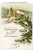 Vintage Church in Snow with Pine and Berries Christmas Cards (box of 25)