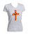 Orange Cross Project Martyr Solidarity Women's Cut V-Neck T-Shirt