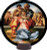 Holy Family by Michelangelo Round Desk Plaque
