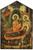 The Dormition of Mary Rustic Wood Icon Plaque