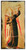 Fra Angelico Angel with Horn Rustic Wood Plaque
