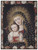 Madonna and Child with Bird Rustic Wood Icon Plaque