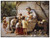 Adoration (Mary and Jesus with Children) by Giuseppe Magni Rustic Wood Plaque