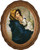 Madonna of the Streets - Oval Framed Canvas