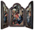 Adoration of the Magi (Dark Blue) Tripytch Plaque