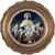 Christ, Bread of Angels - Round Framed Canvas Christ, Bread of Angels - Round Framed Canvas