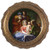 Holy Family with Grandparents Joachim and Anne Round Framed Canvas