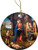 Nativity with Kneeling Angel Ornament