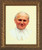 Pope John Paul II Smiling Framed Art
